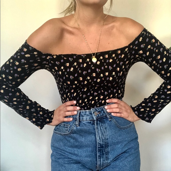 Urban Outfitters Tops - Off The Shoulder Floral Top